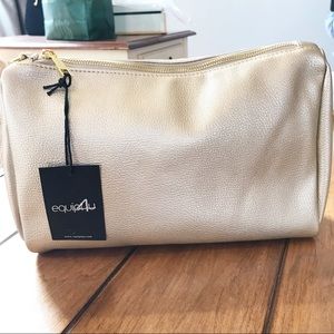 New! Equip4u Cosmetics Bag Gold